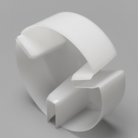 Boîte de collecte d'huile circulaire blanche, coupelle à huile ronde pour ascenseur
