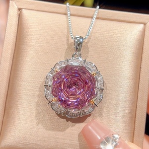 Wholesale Eco-friendly Copper Rose Cut 16-10MM Zircon Bridal Pendant <b>Earrings</b> Ring <b>Set</b> Women Wedding Jewelry <b>Sets</b> - Product Image 5