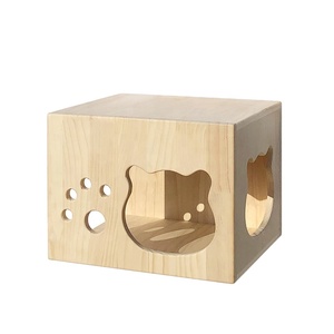 Rascador de madera maciza para interior, mueble barato montado en la pared para gato, árbol, salto - Product Image 3