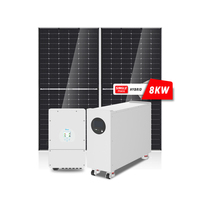 Offre spéciale de l'île Maurice Système complet d'énergie solaire monophasé 8kW DC48V avec onduleur Deye 8Kw et batterie LFP 15kwh Prix