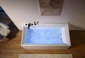 <span class=keywords><strong>Baignoire</strong></span> rectangulaire de luxe en acrylique de 71 pouces, design original Affianre, style européen, 6 jets, chauffée, avec massage à air et bain à remous pour immersion relaxante - Product Image 3