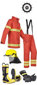 도매 소방관 안티 화염 소방 옷 보호 내화 세트 보호 화재 안전 안티 화재 세트 - Product Image 3
