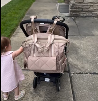 Sac à dos élégant et léger pour couches, idéal pour les mamans actives, avec 11 poches, compartiment isotherme et matelassé