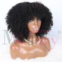 250% densité Afro crépus bouclés Machine faire perruque Super Double dessiné Pixie bouclés vendeurs de perruque de cheveux humains pour les femmes noires