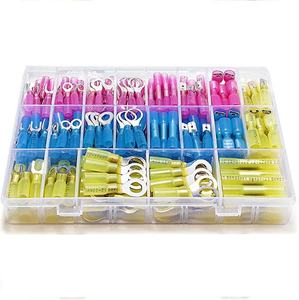 240pcs nhiệt co lại dây điện ô tô uốn kết nối Loại Vòng ngã ba Spade Butt Splice thiết bị đầu cuối - Product Image 1