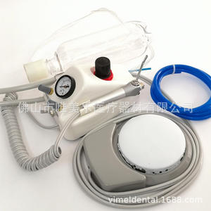 เครื่องกรอฟันแบบพกพาพร้อมโครงพลาสติกเรียบง่าย ตั้งโต๊ะ แบบ 4 รู และ 2 รู  มีแหล่งจ่ายไฟฟ้า  พร้อมจำหน่าย - Product Image 4