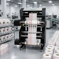Mesin Pemotong dan Penggulung Label Otomatis Bascocut, Mesin Pemotong Label Roll to Roll, Mesin Die Cutter, Mesin Pemotong Stiker Label