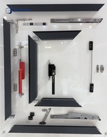 Ventana Plegable de Aluminio de Doble Hoja Estilo Americano con Diseño Moderno para Cocina y Uso Residencial