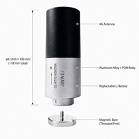 Sensor Inalámbrico de Vibración y Temperatura para Monitoreo de Condiciones de Equipos Rotatorios en Tiempo Real, Intrínsecamente Seguro Ex ia IIC T4 Ga