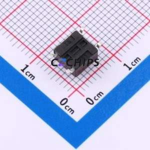 TS-1102S2605090 Tactile Switch SMD-4P,6x6mm Switch Single Pole Single Throw Round Button 2.6N 5mm - Product Image 2