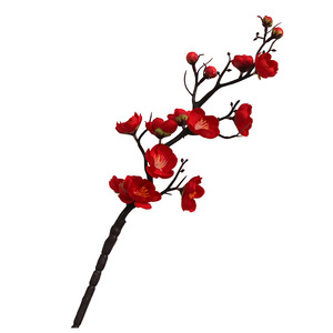 Fleur artificielle en soie, branche de prunier séchée, décoration d'entrée de salon, style chinois simple, hiver, Thanksgiving, remise de diplôme - Product Image 5