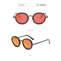 XUEDIAO Italie Designer UVA UVB protection UV400 lunettes de soleil polarisées en bois femmes rondes en métal cadre en bois lunettes