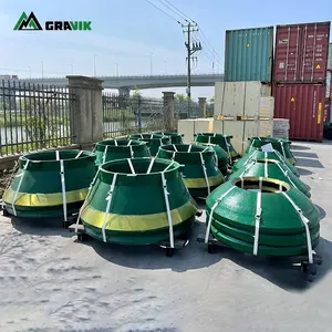 Wholesale price high wear resistant various models cone crusher spare parts mantle concave bowl liner