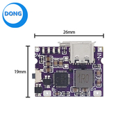 Tipe-c USB 5V 3,1 A konverter penguat, aksesori Bank daya ponsel IP5310 dengan sakelar indikator LED 5 hingga 4.2V