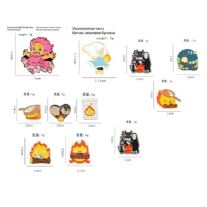 33 Estilos de Broches de Bisutería de Moda, Totoro, Sin Rostro, El Castillo Ambulante de Howl, Calcife, Pines de Esmalte DIY, Insignia de Aleación, Broche de Anime - Product Image 6