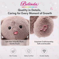 Jouets en peluche Lapin Belinda qui simulent le ronflement, jouets de sommeil pour bébés, animaux en peluche réconfortants pour enfants