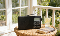 FM/MW/SW Tragbares Digitalradio mit ATS AC/DC Dual-Power LCD-Uhr und Wecker