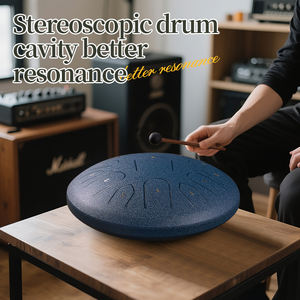 Handpan/Drum Eteris Profesional 14-Inci 15-Nada - Tongue Drum Baja Berkualitas Tinggi, Kuat, Langsung dari Pabrik, Alat Musik - Product Image 3