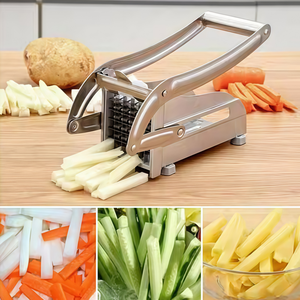 <span class=keywords><strong>Cortador</strong></span> <span class=keywords><strong>de</strong></span> <span class=keywords><strong>patatas</strong></span> Manual sin esfuerzo, <span class=keywords><strong>cortador</strong></span> <span class=keywords><strong>de</strong></span> <span class=keywords><strong>patatas</strong></span> fritas caseras <span class=keywords><strong>de</strong></span> acero inoxidable, cuchillas ajustables, herramienta <span class=keywords><strong>de</strong></span> cocina para frutas/Verduras - Product Image 5