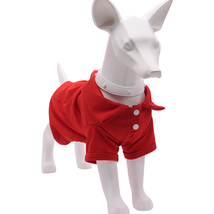Logo personalizzato pianura traspirante estate Pet Puppy Dog felpa gilet vestiti T-Shirt T-Shirt per cani di <span class=keywords><strong>taglia</strong></span> piccola e media - Product Image 3
