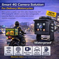 Caméra de surveillance pour livreur 1080P avec suivi GPS 4G, caméra de moto, vidéo en temps réel, système de gestion de flotte de livreur