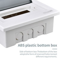 Boîte de distribution ABS de haute qualité à 15 voies avec disjoncteur Équipement de distribution électrique AC MCB pour les petits systèmes de distribution