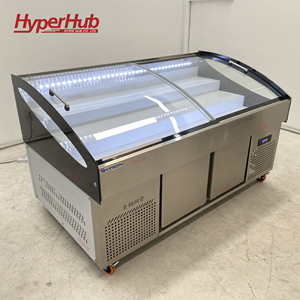 <span class=keywords><strong>Vitrine</strong></span> <span class=keywords><strong>Réfrigérée</strong></span> Commerciale en Acier Inoxydable pour Hôtels et Restaurants – Présentoir <span class=keywords><strong>Mobile</strong></span> Commercial - Product Image 3
