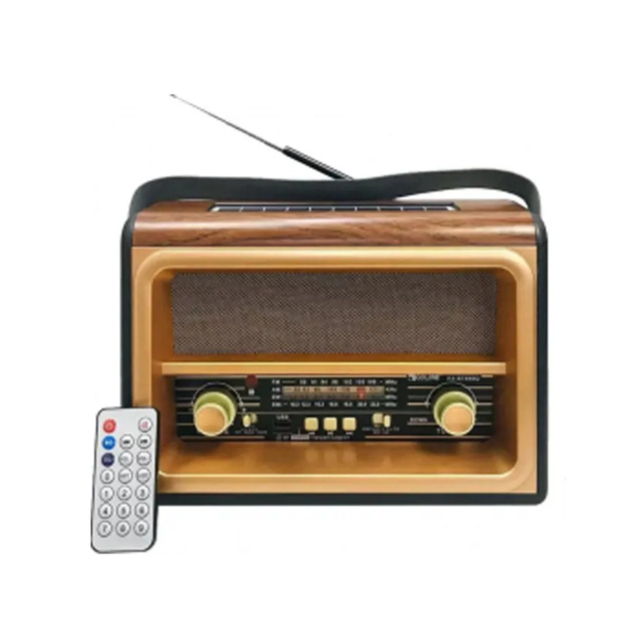 Desktop Retro Radio Wooden Color Plastic Casing Radio Fm Am Sw Dsp Radio RX-BT89SQ