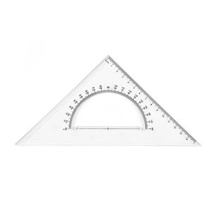 Juego de reglas triangulares para estudiantes BESTLINE, diseño de ángulo recto de 30 grados para mediciones de ángulo de arte matemático, Triangular de plástico - Product Image 1