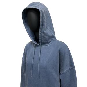 Custom Big Logo Stone Washed Pullover Jogger Streetwear Women Acid Wash Hoodies - Product Image 6