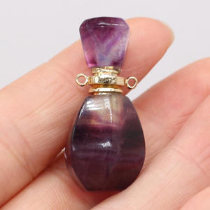 Hongzhuo - Colgante de Cristal Natural de Alta Calidad con Gotero para Perfume y Aceites Esenciales, Ideal para Regalo - Product Image 2