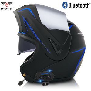 Casque de <span class=keywords><strong>moto</strong></span> rabattable classique en ABS approuvé par VIRTUE DOT - Visière intégrée en option - Product Image 5