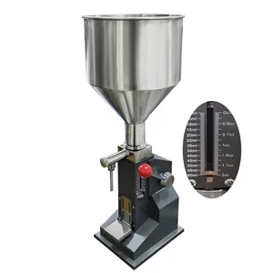 A03 manuelle kolben-flüssigkeitsabfüllmaschine mit kleinem volumen für ätherisches Öl kosmetika lotion creme flasche paste mit waagenlinie