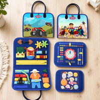 Tableau d'activités Montessori en feutre pour tout-petits, tableau d'apprentissage sensoriel pour le développement de la motricité fine et la préscolarisation