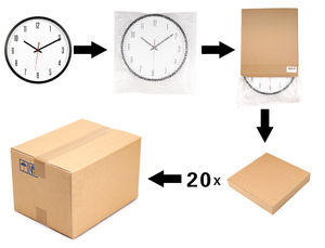 Grande Horloge Murale Style Rétro Classique Design Antique Décor Suspendu pour Cuisine Chambre <span class=keywords><strong>Café</strong></span>-Aiguille Moderne en Plastique Nature Morte - Product Image 4