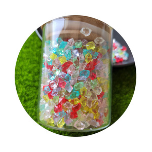 Gemas de relleno de jarrón de roca de hielo facetadas transparentes acrílicas de resina de colores surtidos que brillan en la oscuridad para mesa de fiesta relleno de jarrón de dispersión gema <span class=keywords><strong>pirata</strong></span> - Product Image 4