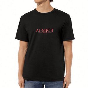 Design Men's 100% Cotton T-Shirts Custom Logo Printed Heavy Weight All Patterns Long Length-Fashionable 200 Gsm 220 Gsm Plain - Product Image 2