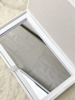 Boîte de cartes de mariage à reliure rigide blanche de qualité supérieure Boîtes en papier pour carte d'invitation de voeux brodées de luxe
