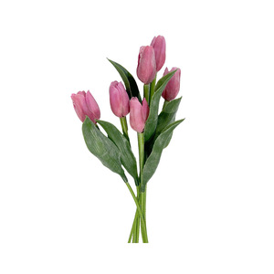 Tulipanes Artificiales de Plástico PE de 30cm-100cm de Altura, Simulación Realista, Estilo Nórdico, Decoración de Bodas, Arreglo Floral de Escritorio - Product Image 5