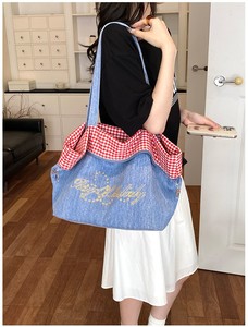 Bolso de Hombro de Mezclilla Vintage Casual y Elegante de Han Faner para Chicas, de Doble Cara, para Viajes, Estudiantes Universitarias, Estilo Artístico Coreano - Product Image 4