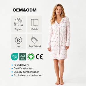 Conjuntos de Pijamas Navideños de Bambú para Mujer, Venta al por Mayor, Personalizados, Tejidos Térmicamente, de Dos Piezas, Ropa de Dormir Navideña - Product Image 1