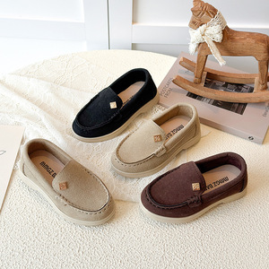 Mocassini Casual in Pelle Monocolore per Bambini, Nuovi Modelli Primavera Autunno 2026, Scarpe Morbide Slip-on per Bambini e Bambine - Product Image 1