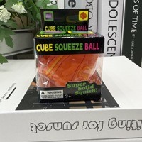 Cube anti-stress à presser, jouet sensoriel souple style Needoh, anti-anxiété, personnalisable, vente en gros pour adultes, bureau et travail
