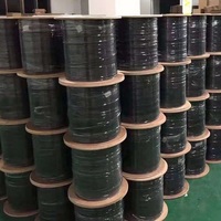 Câble de branchement FTTH autoportant à 2 fibres avec élément de renforcement en acier, câble à fibre optique plat pour installation aérienne