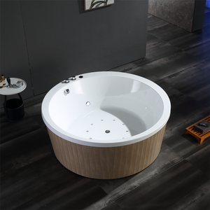 Bañera de hidromasaje japonesa de madera de 60 pulgadas, bañera <span class=keywords><strong>Onsen</strong></span>, bañera con forma especial, bañera tipo jacuzzi, bañera para caminar - Product Image 1