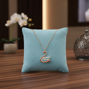 Swan Animal Design Turquoise Zircon Pierre Charme Pendentif Turc Fabriqué À La Main En Gros 925 Argent Sterling Bijoux - Product Image 3