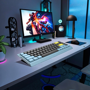 Bàn phím chơi game cơ học có dây RGB lập trình được OEM ODM 87 phím BT 2.4G & Type C bán buôn - Product Image 2