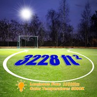 Projecteur LED avec garantie de 7 ans, 300 W, EMC ETL SAA CE CB, 150 lm/W, 45 000 lm, Ra>80, angle de faisceau 80*150, type 3, module anti-éclairs 10 KV
