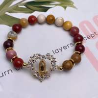 Bracelets en cristal de guérison en œil de tigre jaune brun véritable plaqué or CZ, pierre naturelle, bijoux de protection spirituelle