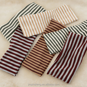 Bandeau <span class=keywords><strong>de</strong></span> sport rétro rayé <span class=keywords><strong>pour</strong></span> femme, en <span class=keywords><strong>coton</strong></span> élastique épais tricoté, idéal <span class=keywords><strong>pour</strong></span> la course à pied – Cadeau parfait - Product Image 4